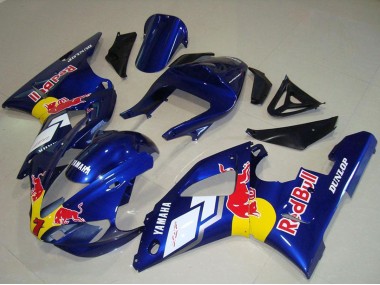 Carenado Moto Yamaha YZF R1 2000-2001 - Azul Blanco Amarillo Rojo Bull