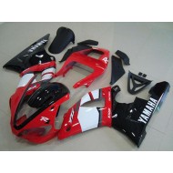 Carenado Moto Yamaha YZF R1 2000-2001 - Rojo Blanco Negro Brillante