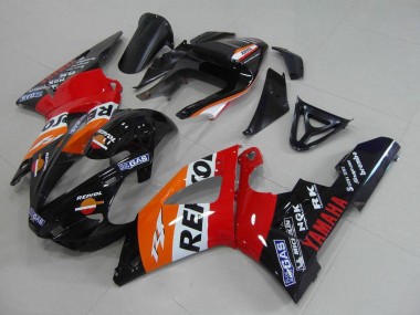 Carenado Moto Yamaha YZF R1 2000-2001 - Naranja Blanco Rojo Negro Repsol