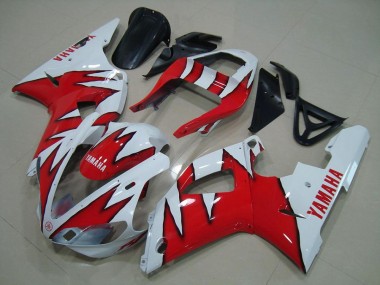 Carenado Moto Yamaha YZF R1 2000-2001 - Blanco Rojo