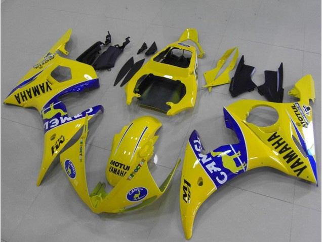 Carenado Moto Yamaha YZF R6 2003-2004 - Amarillo Azul Camello