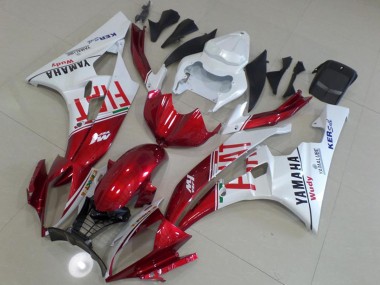 Carenado Moto Yamaha YZF R6 2006-2007 - Blanco Rojo Fiat Yamalube