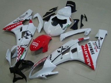 Carenado Moto Yamaha YZF R6 2006-2007 - Blanco Rojo Motul Michelin Abarth