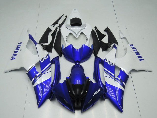 Carenado Moto Yamaha YZF R6 2008-2016 - Blanco Azul Negro OEM Estilo