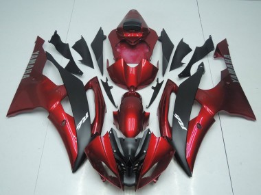 Carenados Moto Yamaha YZF R6 2008-2016 - Rojo Negro Mate