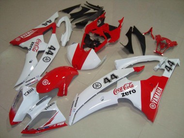 Carenado Moto Yamaha YZF R6 2008-2016 - Blanco Rojo Cocacola 44