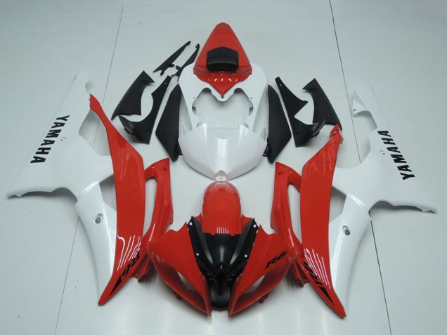 Carenado Moto Yamaha YZF R6 2008-2016 - Blanco Rojo