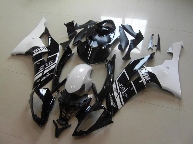 Carenados Moto Yamaha YZF R6 2008-2016 - Blanco Negro Brillante