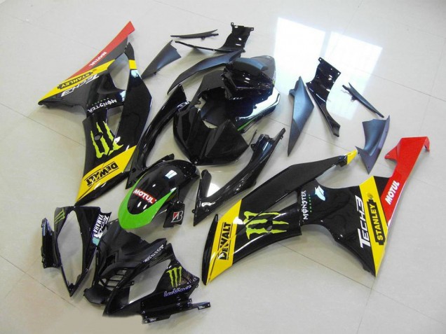 Carenados Moto Yamaha YZF R6 2008-2016 - Amarillo Rojo Negro Brillante Verde Monstruo Motul