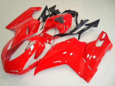 Carenado Moto Ducati 848 1098 1198 2007-2014 - Rojo