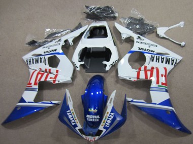 Carenado Moto Yamaha YZF R6 2003-2004 - Blanco Azul Rojo Fiat Motul