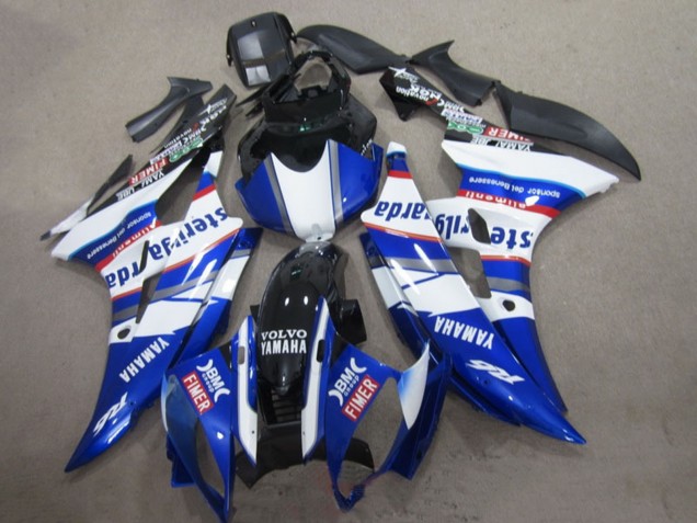 Carenado Moto Yamaha YZF R6 2006-2007 - Blanco Azul Rojo Sterilgarda Volvo Fimer