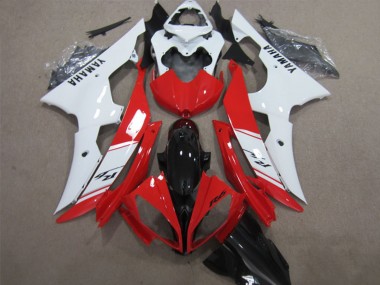 Carenado ABS Yamaha YZF R6 2008-2016 - Blanco Rojo Negro Brillante
