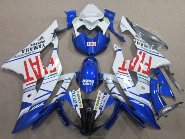 Carenado Moto Yamaha YZF R6 2008-2016 - Blanco Azul Rojo Motul Fiat