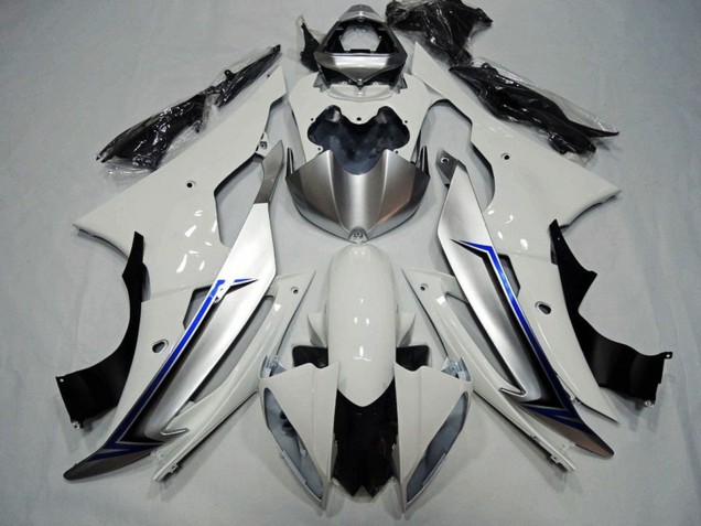 Kits Carenados Moto Yamaha YZF R6 2008-2016 - Blanco Azul Negro