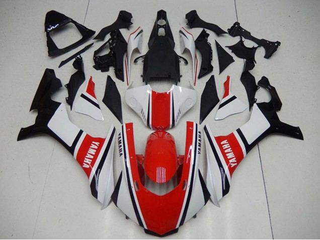 Carenado Moto Yamaha YZF R1 2015-2019 - Blanco Rojo Negro