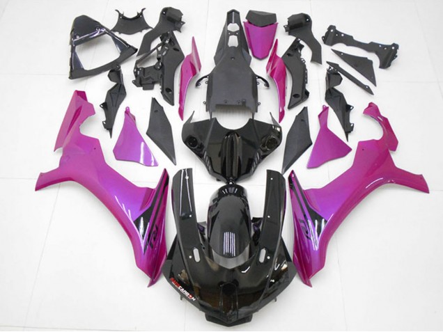 Carenado Moto Yamaha YZF R1 2015-2019 - Negro Brillante Rosa