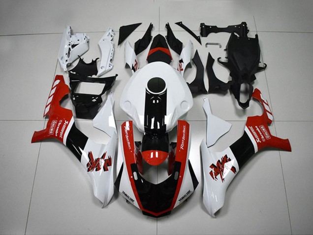 Carenado Moto Yamaha YZF R1 2015-2019 - Blanco Rojo Negro GYTR