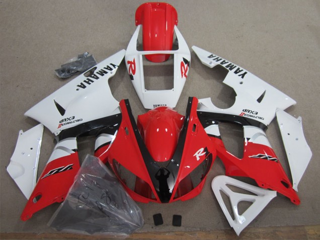 Carenados Moto Yamaha YZF R1 1998-1999 - Blanco Rojo Negro