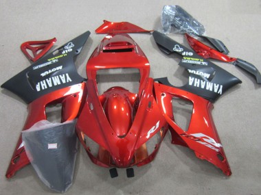 Carenado Moto Yamaha YZF R1 1998-1999 - Rojo Negro Blanco Calcomanía