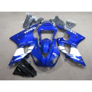 Carenado Moto Yamaha YZF R1 1998-1999 - Azul Blanco Calcomanía