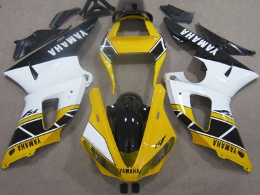 Carenado Moto Yamaha YZF R1 2000-2001 - Amarillo Blanco Negro