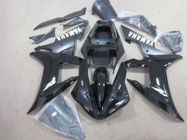 Carenado Moto Yamaha YZF R1 2002-2003 - Negro Brillante Negro Mate Blanco