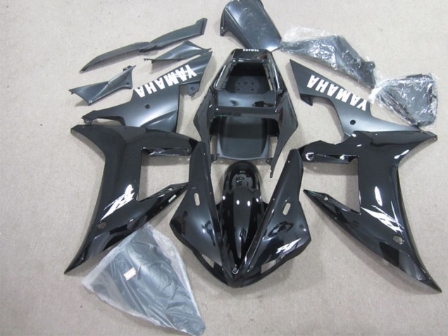 Carenado Moto Yamaha YZF R1 2002-2003 - Negro Brillante Negro Mate Blanco