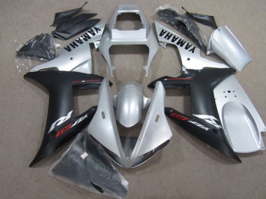 Carenado Moto Yamaha YZF R1 2004-2006 - Plata Negro Mate