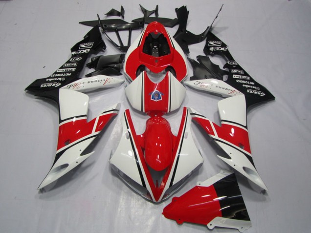 Carenados Moto Yamaha YZF R1 2004-2006 - Blanco Rojo Negro