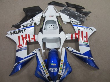 Carenado Moto Yamaha YZF R1 2004-2006 - Blanco Azul Rojo Fiat Motul
