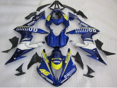 Carenado Moto Yamaha YZF R1 2004-2006 - Azul Amarillo Blanco Go 46