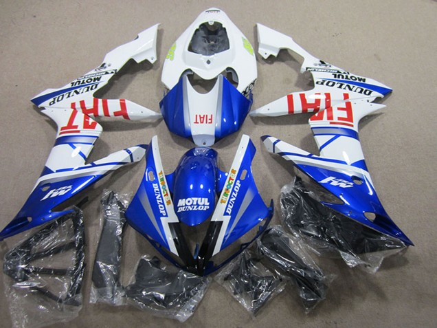 Carenado Moto Yamaha YZF R1 2004-2006 - Blanco Azul Motul Fiat