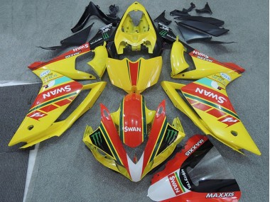 Carenado Moto Yamaha YZF R1 2007-2008 - Amarillo Rojo Negro Blanco Swan
