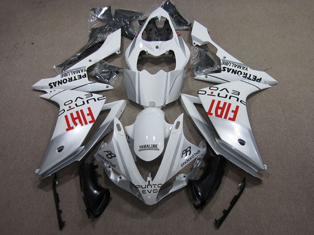 Carenado Moto Yamaha YZF R1 2009-2011 - Blanco Plata Rojo Fiat
