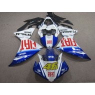 Carenado Moto Yamaha YZF R1 2009-2011 - Blanco Azul Rojo Fiat 46