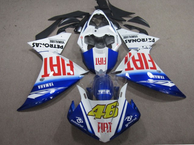 Carenado Moto Yamaha YZF R1 2009-2011 - Blanco Azul Rojo Fiat 46