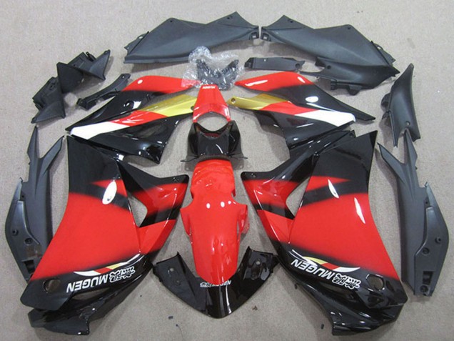 Carenado Moto Honda CBR125R 2011-2016 - Rojo Oro Negro Brillante
