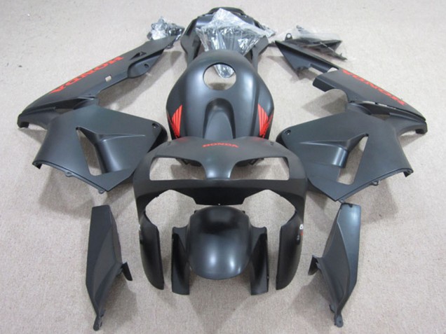 Carenado Moto Honda CBR600RR 2003-2004 - Negro Mate Rojo