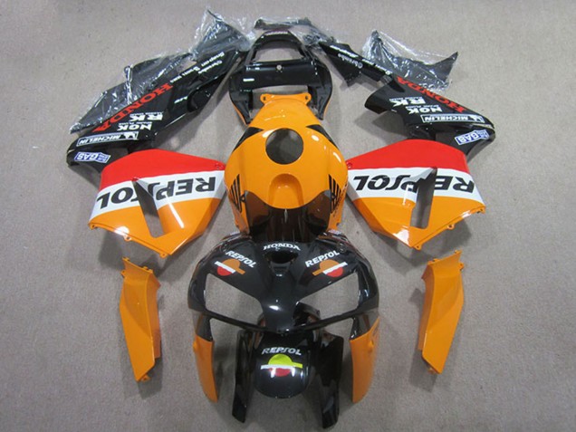 Carenado ABS Honda CBR600RR 2005-2006 - Naranja Blanco Rojo Negro Brillante Repsol