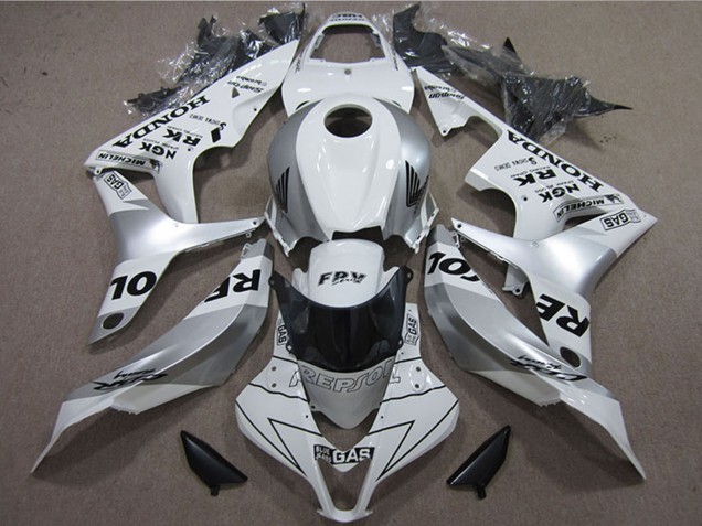 Carenado Moto Honda CBR600RR 2007-2008 - Blanco Plata Negro Repsol