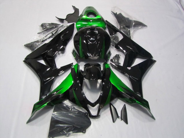 Kits Carenado Moto Honda CBR600RR 2007-2008 - Verde Negro Brillante