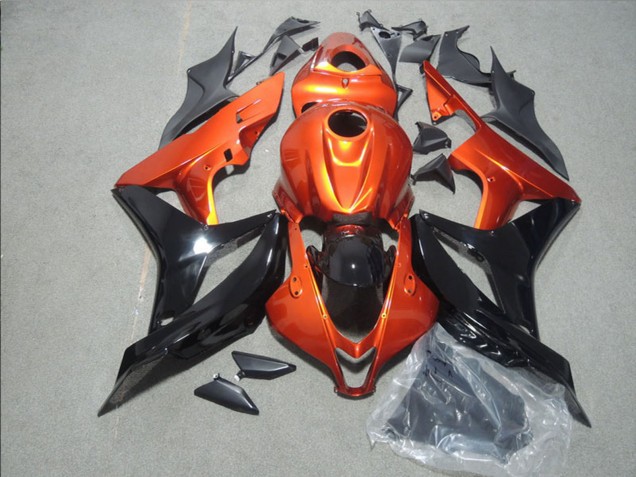Carenado Moto Honda CBR600RR 2007-2008 - Naranja Negro Brillante