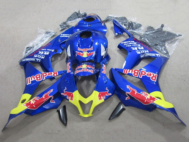Kits Carenados Moto Honda CBR600RR 2007-2008 - Azul Amarillo Rojo Bull