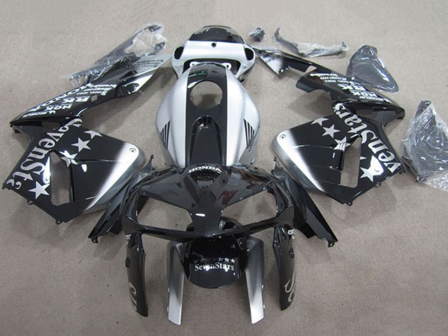 Carenado Moto Honda CBR600RR 2007-2008 - Plata Negro Brillante SevenStars