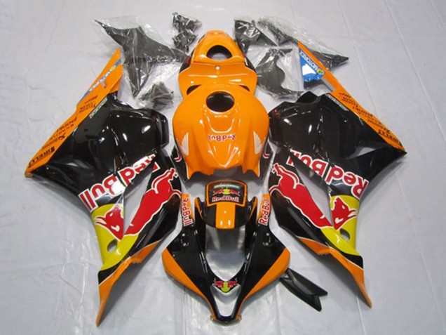 Carenado Moto Honda CBR600RR 2009-2012 - Naranja Amarillo Negro Brillante Rojo Bull