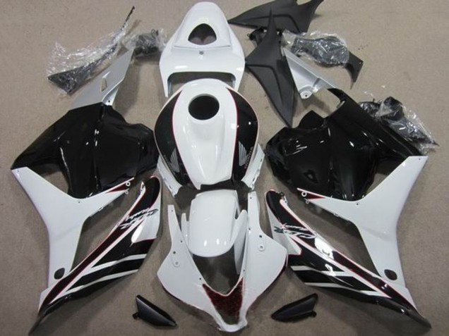Kits Carenados Moto Honda CBR600RR 2009-2012 - Blanco Negro Brillante