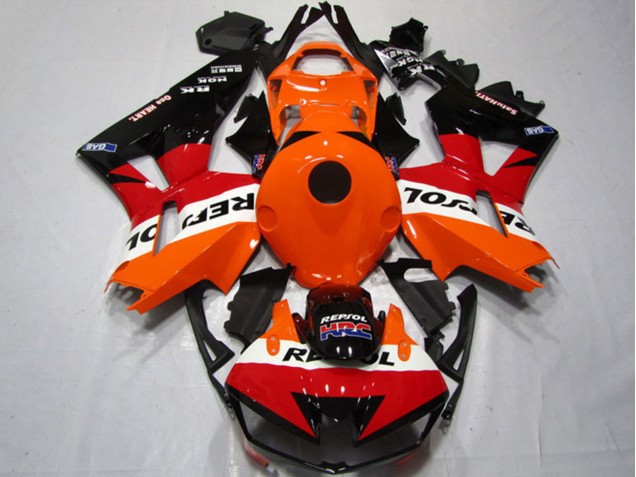 Kits Carenado Moto Honda CBR600RR 2013-2023 - Naranja Blanco Rojo Negro Brillante Repsol