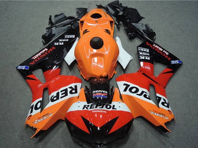 Carenado Moto Honda CBR600RR 2013-2023 - Naranja Blanco Rojo Negro Brillante Repsol HRC