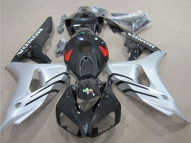 Carenados Moto Honda CBR1000RR 2006-2007 - Plata Negro Brillante